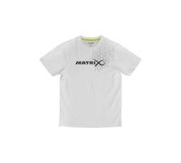 Matrix Fishing Hex Print Short Sleeve T-shirt White S Men