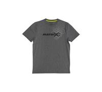 Matrix Fishing Hex Print Short Sleeve T-shirt Grey S Men