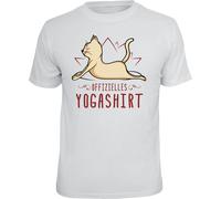 Printed T-shirt - Official Yoga Shirt Cat - Funny Gifts for Men