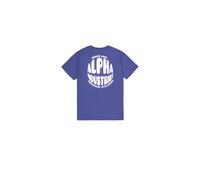Printed t-shirt on the back Alpha Industries Logo Violet M