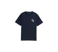 Printed T-shirt on the chest Tom Tailor Bleu S