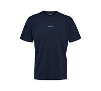 Printed T-shirt Selected Aspen Bleu L