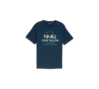 Printed T-shirt Tom Tailor Bleu S