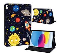 Printed Tablet Case for iPad 10th Generation 2022 10.9 Inch, Slim Hard Back 10th Gen Cover iPad Protective Smart Stand Case for iPad 10 Generation 10.9" (universal planet)