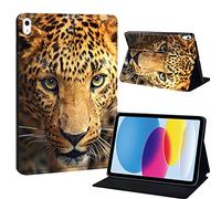 Printed Tablet Case for iPad 10th Generation 2022 10.9 Inch, Slim Hard Back 10th Gen Cover iPad Protective Smart Stand Case for iPad 10 Generation 10.9" (cheetah)