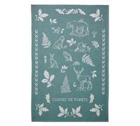 Printed Tea Towel in Cotton, Forest Tale, 50 x 75 cm, Coucke