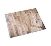 Printed Tempered Glass Fireplace Protector | Decorative Hearth Floor Panel | Heat Resistant Log Burner Base | Stylish Interior Fire Shield - 120x80cm (47.2×31.5 inch) - Wooden board in arrangement
