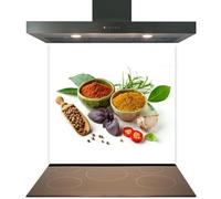 Printed Toughened Glass Splashback for Kitchen, Tempered Heat-Resistant Glass Splashbacks with Polished Edges for Cooker and Hob Backsplash (Design 2143, 60 x 60cm)