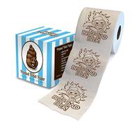 Printed TP Happy Fathers Day Super Hero Best Dad Ever Printed Toilet Paper Roll - Funny Novelty Gag Gift Prank, for Dad, Husband, Boyfriend - Best Dad Gift, Brown Super Hero, 1 Count (Pack of 1)