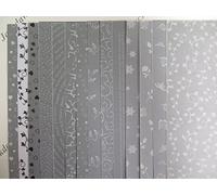 Printed Translucent Vellum Mix 28 x A4 Sheets, 14 Designs Snowflakes Butterflies AM515