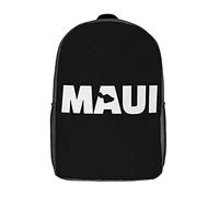 Printed Travel Bag Hawaiian Islands Maui Sports Bag Trendy Knapsack for Travel, Hiking, Work, 42X32X14Cm