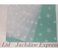 Printed Vellum Paper - 100gsm White Stars (A4 x 25 Sheets AM682)