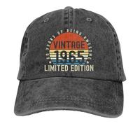 Printed Vintage 18th/21st/30th/40th/50th/60th/70th/80th/90th/100th Limited Edition Hat, Funny Birthday Gifts Baseball Cap, Black, One size