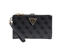 Printed Wallet with Zip and Button Fastening - female - Guess - Wallets & Cardholders - Gray - ONE SIZE - Accessories ONE SIZE