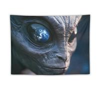 Printed Watching The Earth Tapestry for Bedroom Aesthetic Wall Tapestries Hanging Backdrop Home Decor