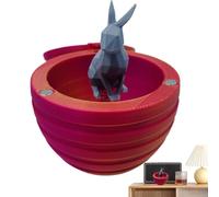 Printed with Print - Bunny Figure Toy - Animals Printed in Rabbit Inside Decoration Executive Desk Toys for Ornaments