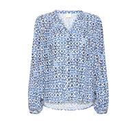 Printed women's blouse Ichi Marrakech 5 Bleu M