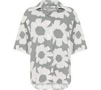 Printed women's shirt KnowledgeCotton Apparel Loose Linen Mix Gris XL