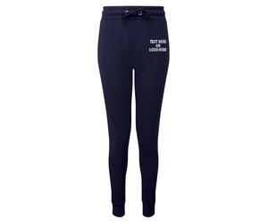 Printed Women's TriDri Fitted Joggers Text Logo Workwear Casual Gym Yoga Plain