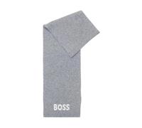 Ribbed Knit Scarf - male - Boss - Winter Scarves - Gray - ONE SIZE - Accessories ONE SIZE