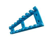 Printed Wrench Rack Organizer with Pre-Drilled Mounting, Blue