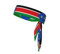 PrintedFlag of South Sudan Headband Unisex â€“ Adjustable Elastic Sweat Band for Fitness Sports Soft Breathable