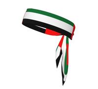 PrintedFlag of the United Arab Emirates Headband Unisex – Adjustable Elastic Sweat Band for Fitness Sports Soft Breathable