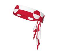 PrintedGreenland flag Headband Unisex – Adjustable Elastic Sweat Band for Fitness Sports Soft Breathable