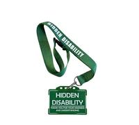 printedproducts Hidden Disability Lanyard - Invisible Illness Awareness Neck Strap with Safety Breakaway Clip