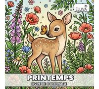 Printemps livre de coloriage: Cozy spring - Illustrations aux contours nets pour débutants, Pages imprimées recto uniquement, Thèmes de saison et paysages ruraux