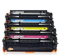 【Printer accessories】 Cartridge CE410A Compatible with for HP CE410A for HP Color Laserjet Pro M452DW 425ND 425NW 477FDW 477DN 477NW Printer,Black Yellow Cyan Magenta Office Products Black