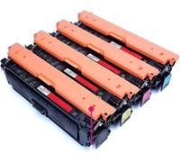 【Printer accessories】 Compatible with 508A Toner Replacement for HP 508A Toner for HP Color Laser Pro M552 M553 Printer,Educational Supplies Black Yellow Cyan Magenta Wide Compatibility 2 pcs Black