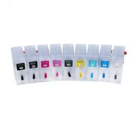Printer Accessories Compatible with 9Colors 80ML T8501-T8509 Empty Refill Ink Cartridge Compatible with Epson SureColor P800 SC-P800 Printers No Chip