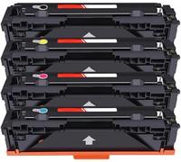 【Printer accessories】 Compatible with Ink Cartridge Replace 202A CF500A for HP Color Laserjet Pro M254NW M254DW M280NW M281FDN M281FDW Printer,Black Yellow Cyan Magenta Office Products 2 pcs Black