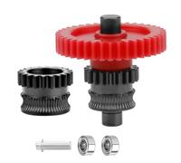 Printer Accessories Hardened Steel Extruder Gear Assembly Extruder Integral Shaft Replacement for Printer Nanometer Coated Gear Kit