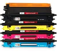【Printer accessories】 TN-170 Toner Cartridges Compatible with for Brother TN-170 for Brother MFC-9450CDN MFC-9840CDW HL-4050CDN DCP-9042CDN Printer,Black Yellow Cyan Magenta Work Efficiently Yellow