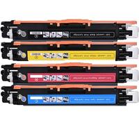 【Printer accessories】 Toner Bank Compatible with Toner Cartridge Replacement for HP 130A CF350A for HP Color Laserjet Pro M176nw M177FW Printer,Black Yellow Cyan Magenta Office Products Magenta