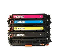 【Printer accessories】 Toner Compatible with Toner Cartridge Replacement for Hp 304a for Hp Color Laserjet Cp2025 Cp2025n Cp2025dn Cp2025x Cm2320n Cm2320nf Print,Black Yellow Cyan Magenta 2 pcs Black