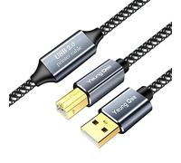Printer Cable 20M,USB Printer Cable High Speed USB 2.0 A Male to Type B Male Printer Scanner Cable Cord Compatible with HP, Canon, Epson, Dell, Brother, Xerox, Samsung etc (20M)