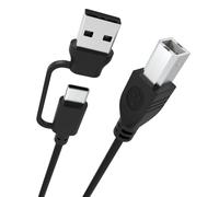 Printer Cable USB Compatible with MacBook Pro, ipad, iPhone, HP, Brother, Samsung Printers Compatible with Canon MG Series PIXMA MG3620, MG2525, MG6821, MG2522, MG7120, MG5620, MG5720 (3.3FT/1M)