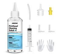 Printer Cleaning Kit for Epson, Printhead Cleaning Kit for HP, Inkjet Printer Head Cleaner for Canon, Printers Cleaner Printhead Cleaning Solution for Inkjet, Printers Print Head Cleaning Kits 100mL