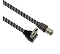 Printer Data Transfer Cable USB to USB B Interfaces with Various Flexible Length Selection for Workspaces Optimization Flat Printer Data Cable