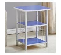 Printer Desktop Stands Printer Shelf Printer Stand Floor-Standing 3-Tier Storage Shelves Printer Shelf Multi-Purpose Printer Holder Office (Color : Blue Green White)