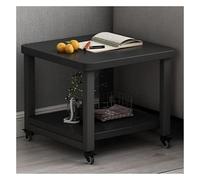 Printer Desktop Stands Printer Stand Floor-Standing 2 Tier Printer Shelf with 4 Wheels Lock Mechanism Multi-Purpose Printer Holder Office (Color : Noir, Size : 2-Tier-L)