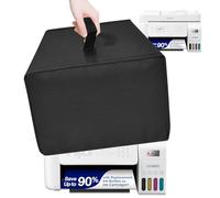 Printer Dust Cover for Epson EcoTank ET-4800, Heavy-Duty 600D Nylon Printer Protector - Waterproof Anti-Static Dustproof Printer Cover Case (15×15.8×9.8in) (Black)