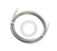 Printer Feed Tube PTFE Liner with Star Bore Inner Design, 1.75mm Filament, 2m Upgrade Service Part Supply Feed Tube Replacement Cut to Fit Guide Channel Extruder