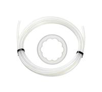 Printer Feed Tube PTFE Liner with Star Bore Inner Design, 1.75mm Filament, 2m Upgrade Service Part Supply Feed Tube Replacement Cut to Fit Guide Channel Extruder