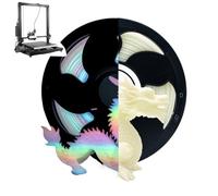 Printer Filament - Glow in The Dark Filament - Neatly Wound Luminous | PLA High Precision Multicolor Spool Glowing | 330m 3D Printing Silk Spool for Home, Office, Shops & Multiple Daily Uses