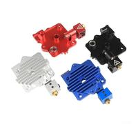 Printer Heat Sink Block, Printer Heat Sink Cooling Block Extruder Short Range Aluminum Radiator With Silicone Case ABS Filament(Blue)