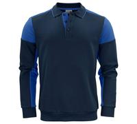 Printer Men's Prime Two Tone Polo Sweatshirt in Navy | Size: Large Printer Navy L
